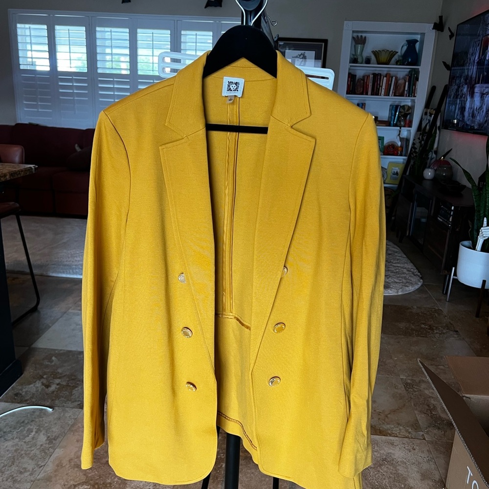Anne Klein Mustard Blazer